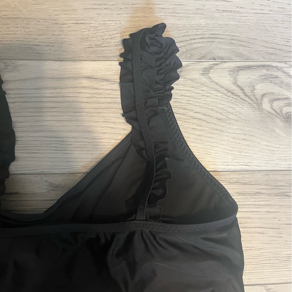 AERIE LONGLINE RUFFLE STRAP BIKINI TOP - Picture 4 of 6